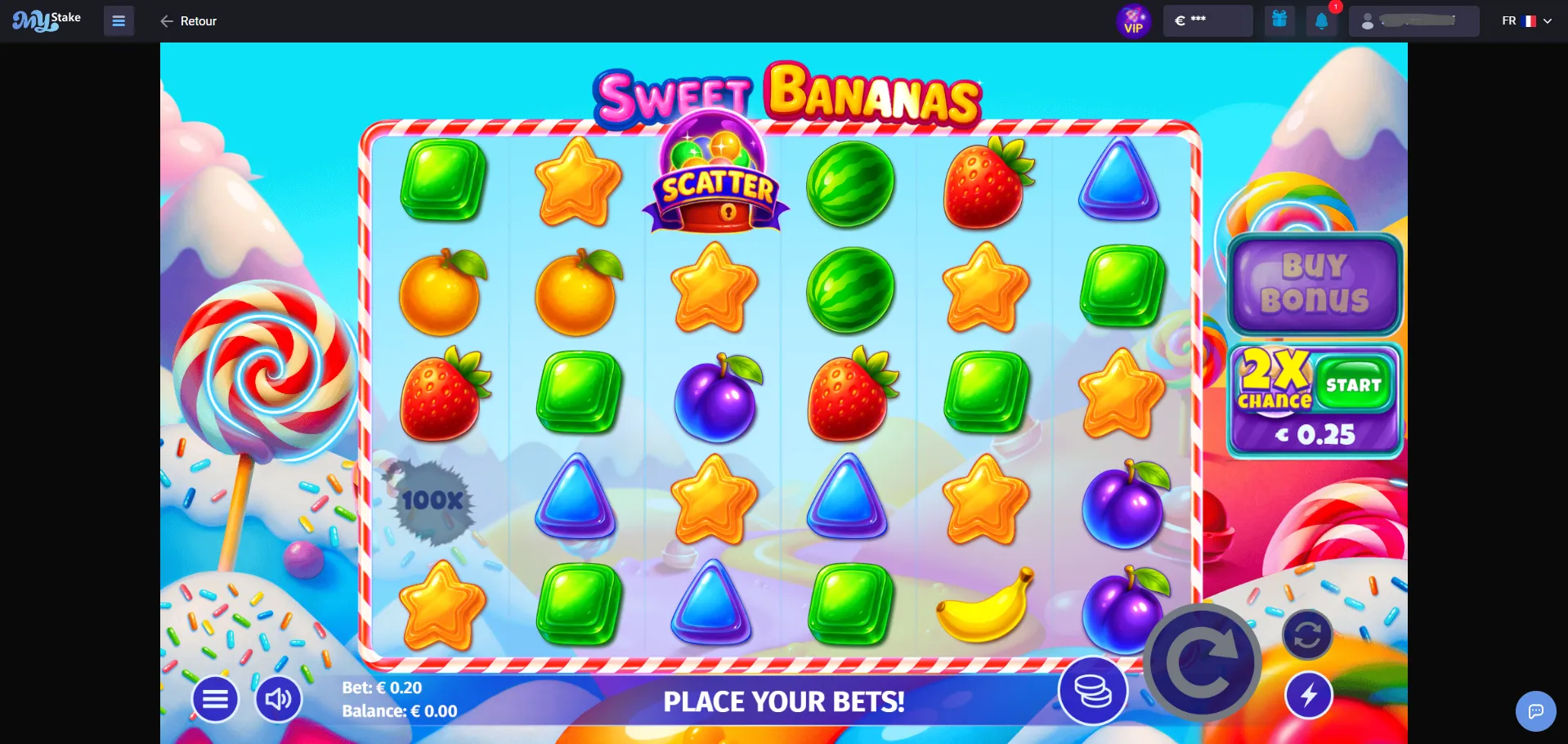 Sweet Bananas (Axolotl) slot screenshot