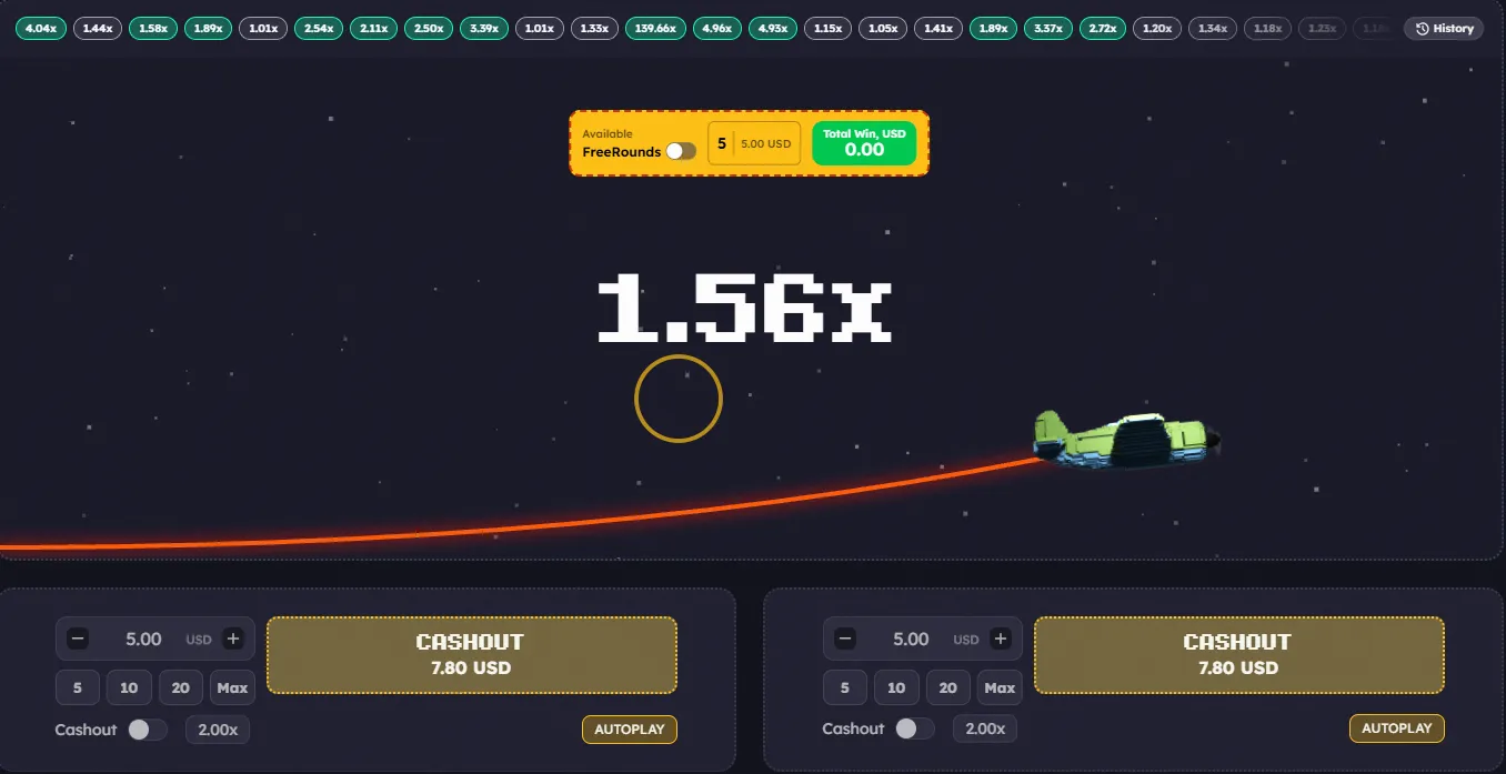 Aviapix crash game screenshot