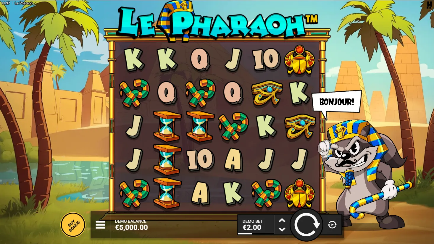 Le Pharaoh en jeu : Sticky Re-Drops